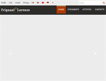 Tablet Screenshot of frignanilorenzo.com